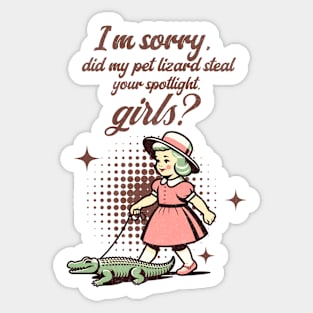 Funny Snake Girl Sticker